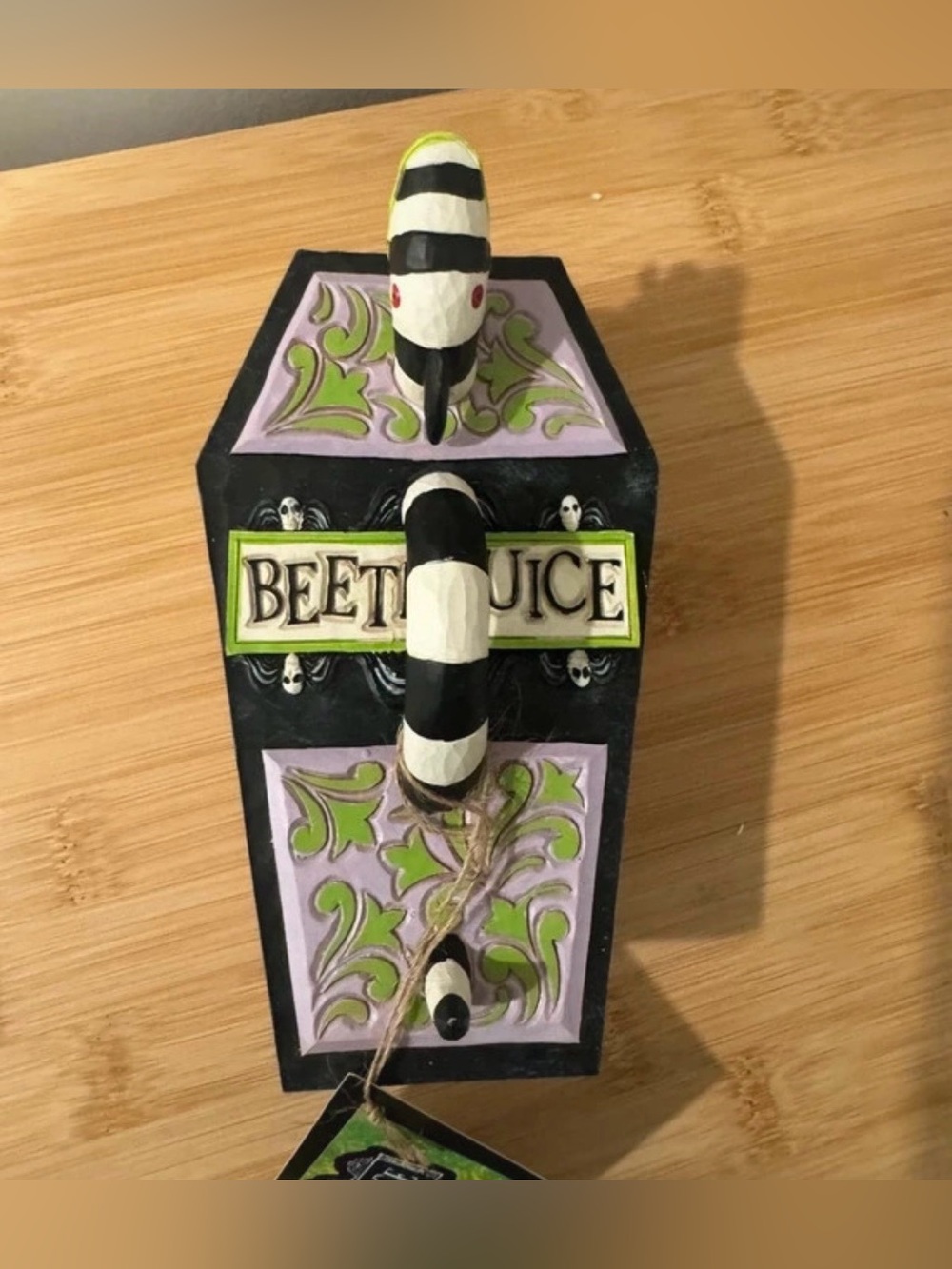 Jim Shore Beetlejuice Coffin Trinket Box "Serpentine Secrets" 6016178 NIB